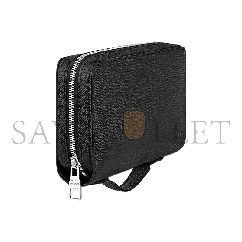 LOUIS VUITTON BLACK DAMIER INFINI ZIPPY XL N41503 (22*13.5*4cm) 